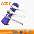 Portable travel cutlery set / stainless steel fork spoon chopsticks suits